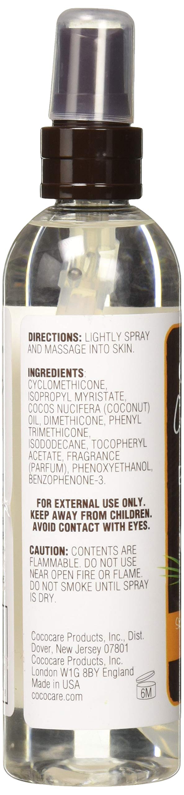 Foto 4 pulgar | Spray Corporal Cococare  Aceite Seco De Coco  180 Ml  Sin Parabenos - Venta Internacional.