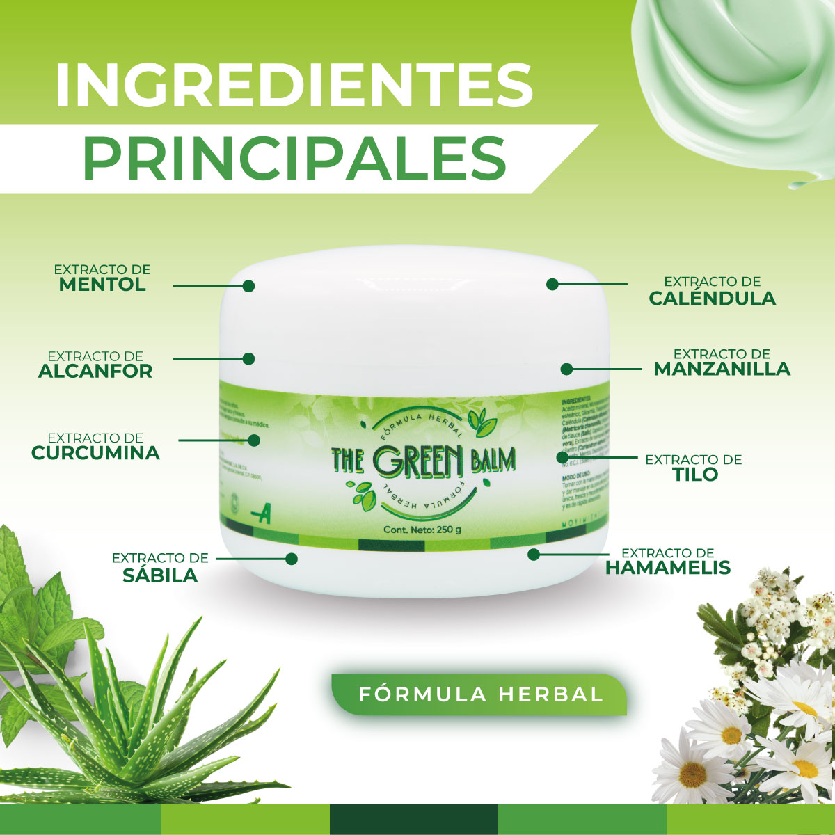 Foto 5 pulgar | Anahuac The Green Balm Bálsamo Herbal  Alivio E Hidratación Para La Piel