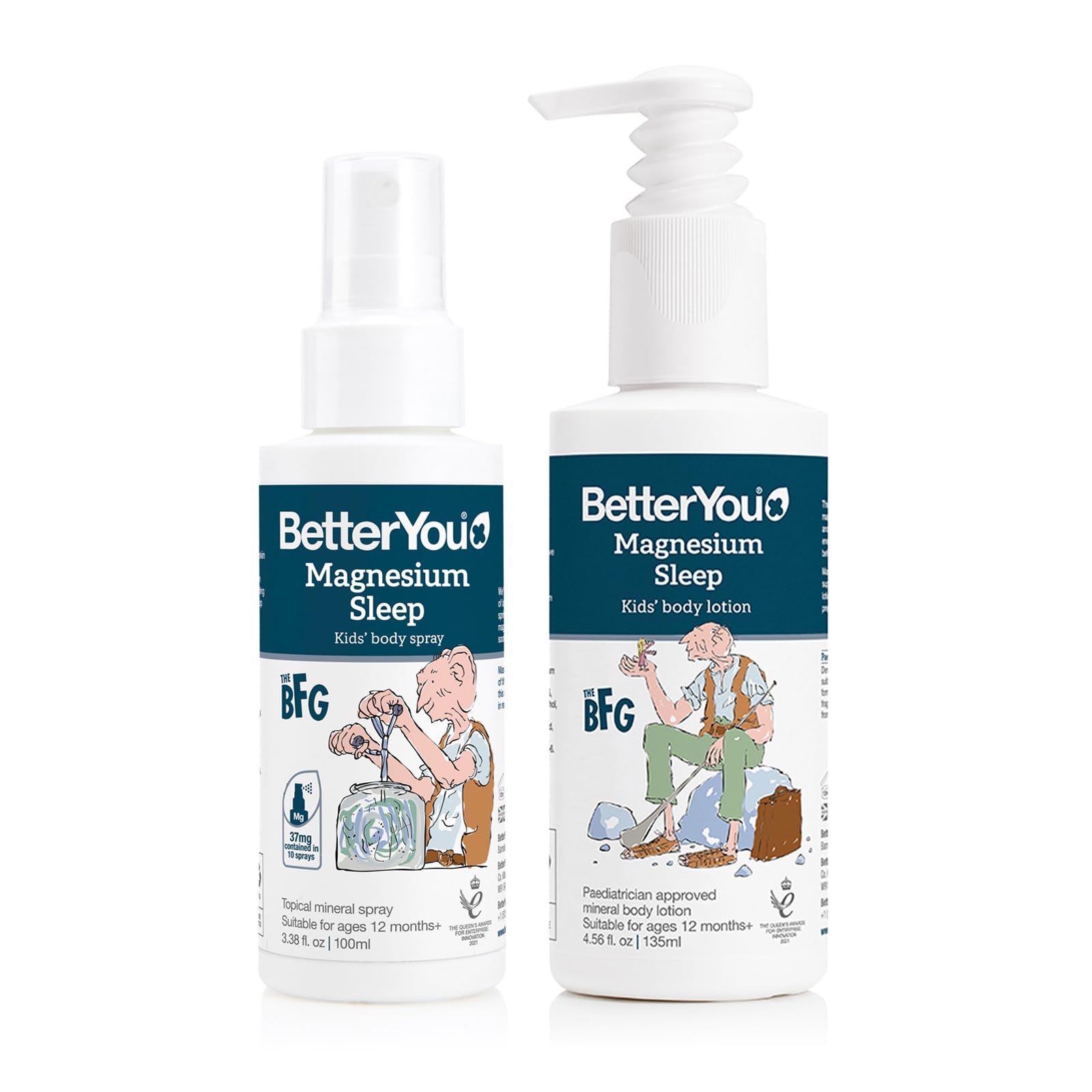 Foto 1 | Kids Bundle Betteryou  Loción Para Dormir Y Spray De Magnesio  2 Unidades - Venta Internacional.