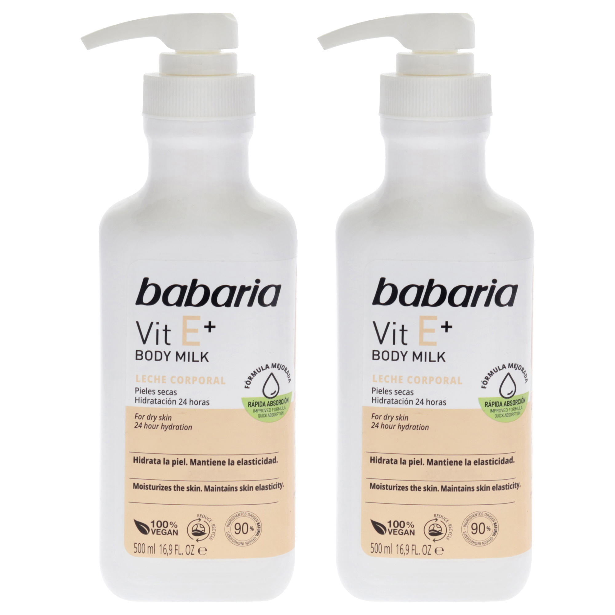 Foto 2 pulgar | Body Milk Babaria Vitamina E Plus  Paquete De 2 - Venta Internacional.