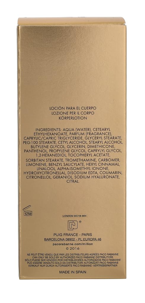 Foto 7 pulgar | Loción Corporal Paco Rabanne Lady Million 200 Ml Para Mujer - Venta Internacional.