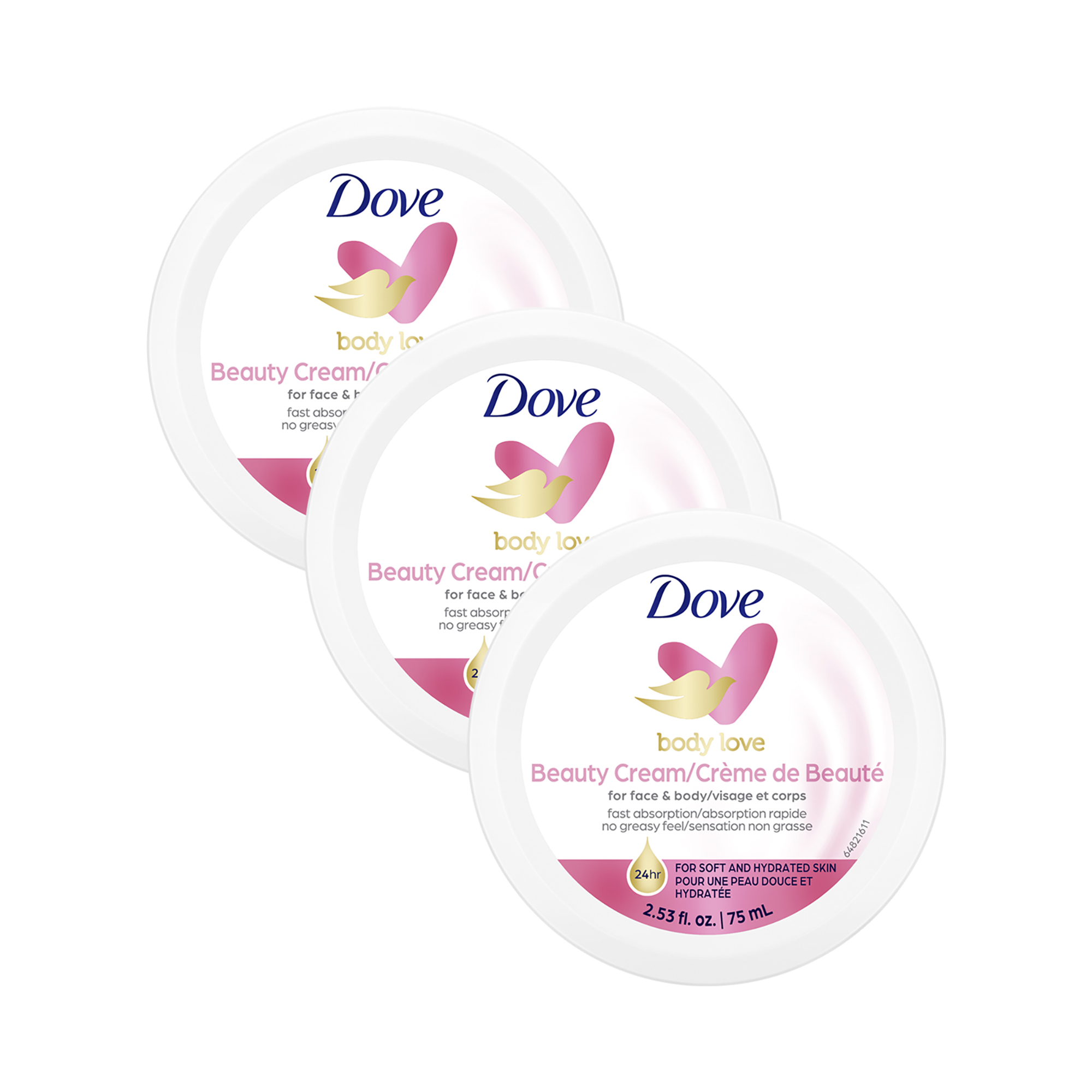 Foto 2 pulgar | Crema De Belleza Hidratante Dove Pink 75 Ml  Paquete De 3 - Venta Internacional.