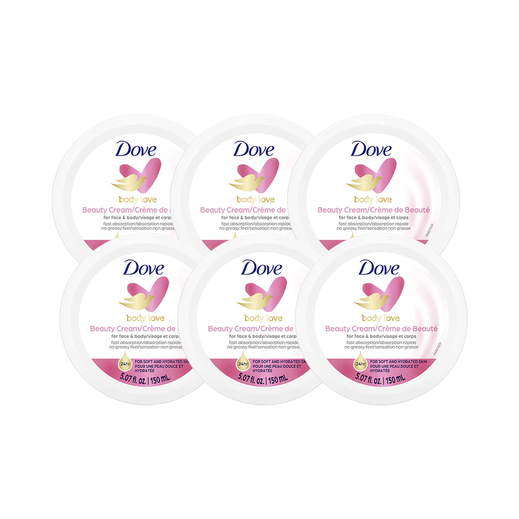 Foto 2 pulgar | Crema De Belleza Hidratante Dove Pink Para Mujer 150 Ml X 6 - Venta Internacional.