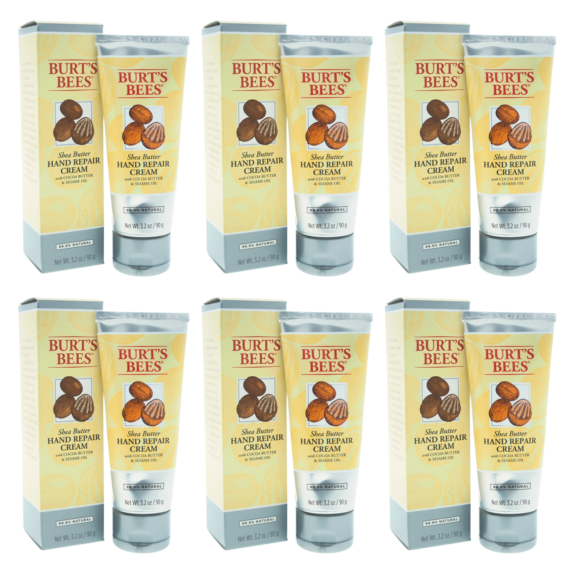 Foto 1 | Crema Reparadora De Manos Burts Bees Manteca De Karité  Paquete De 6 - Venta Internacional.