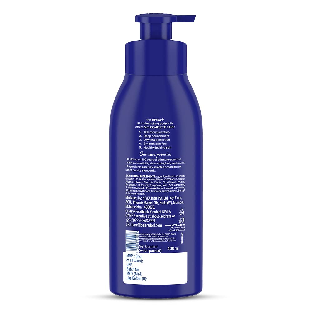Foto 8 pulgar | Leche Corporal Nivea  Loción Nutritiva Richly Caring  400 Ml  Muy Seca - Venta Internacional.