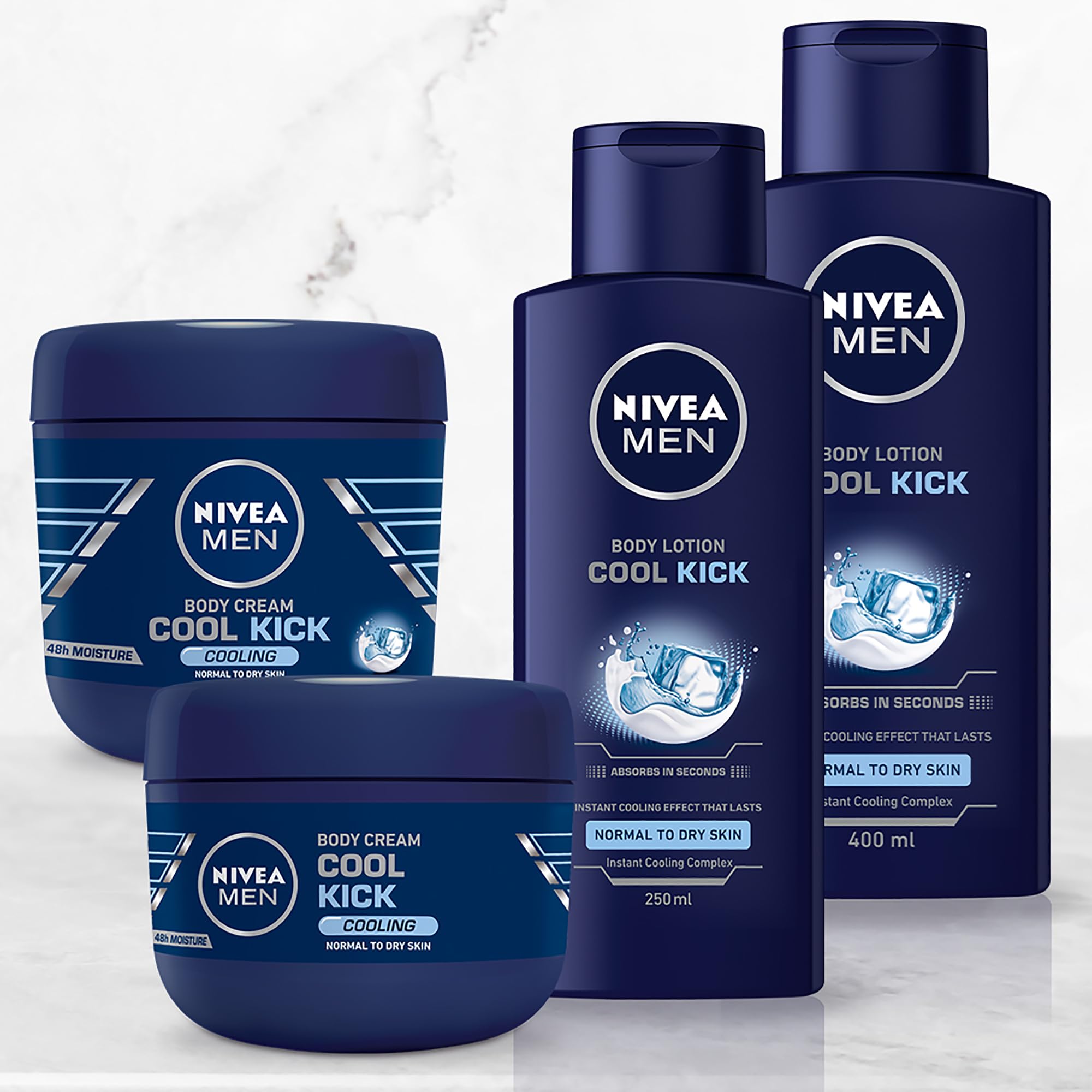 Foto 8 pulgar | Crema Corporal Nivea Men Cool Kick 400 Ml - Venta Internacional.
