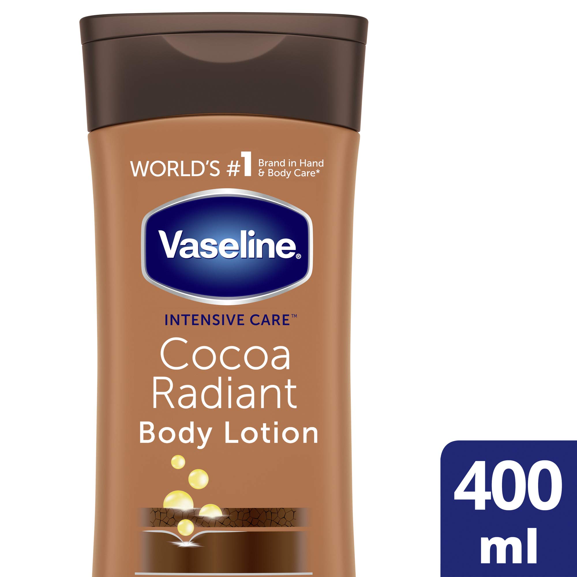 Foto 3 pulgar | Loción Corporal Vaseline Intensive Care Cocoa Radiant 400 Ml - Venta Internacional.
