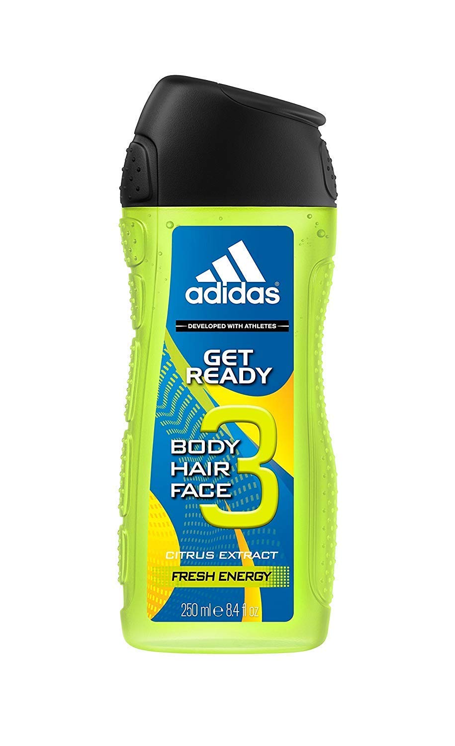 Foto 2 pulgar | Gel De Ducha Adidas Get Ready 3 En 1 De 250 Ml Para Cuerpo  Cabello Y Rostro - Venta Internacional.