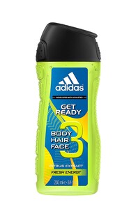 Foto 2 | Gel De Ducha Adidas Get Ready 3 En 1 De 250 Ml Para Cuerpo Cabello Y Rostro - Venta Internacional.