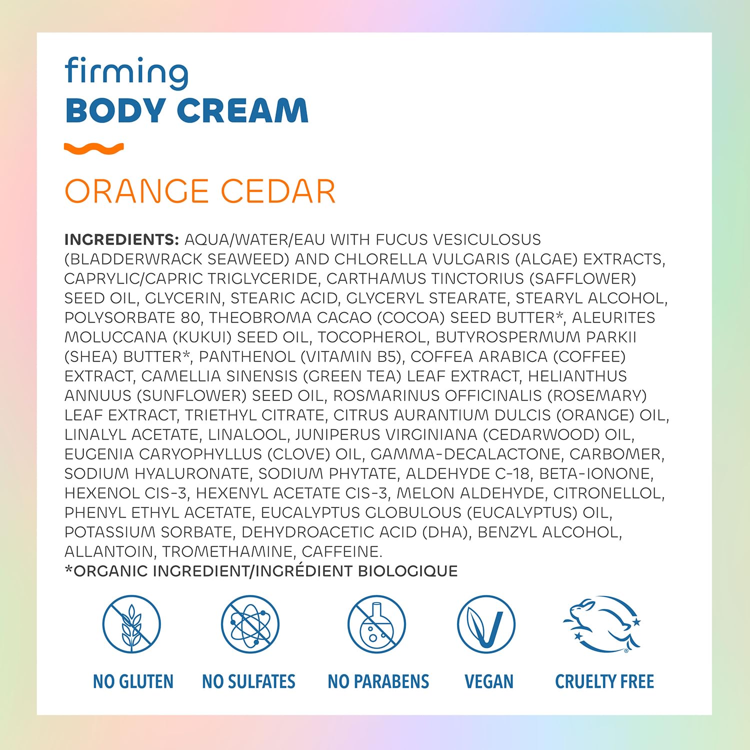 Foto 4 pulgar | Crema Corporal Seaweed Bath Co. Aroma Reafirmante A Naranja Y Cedro  180 Ml - Venta Internacional.