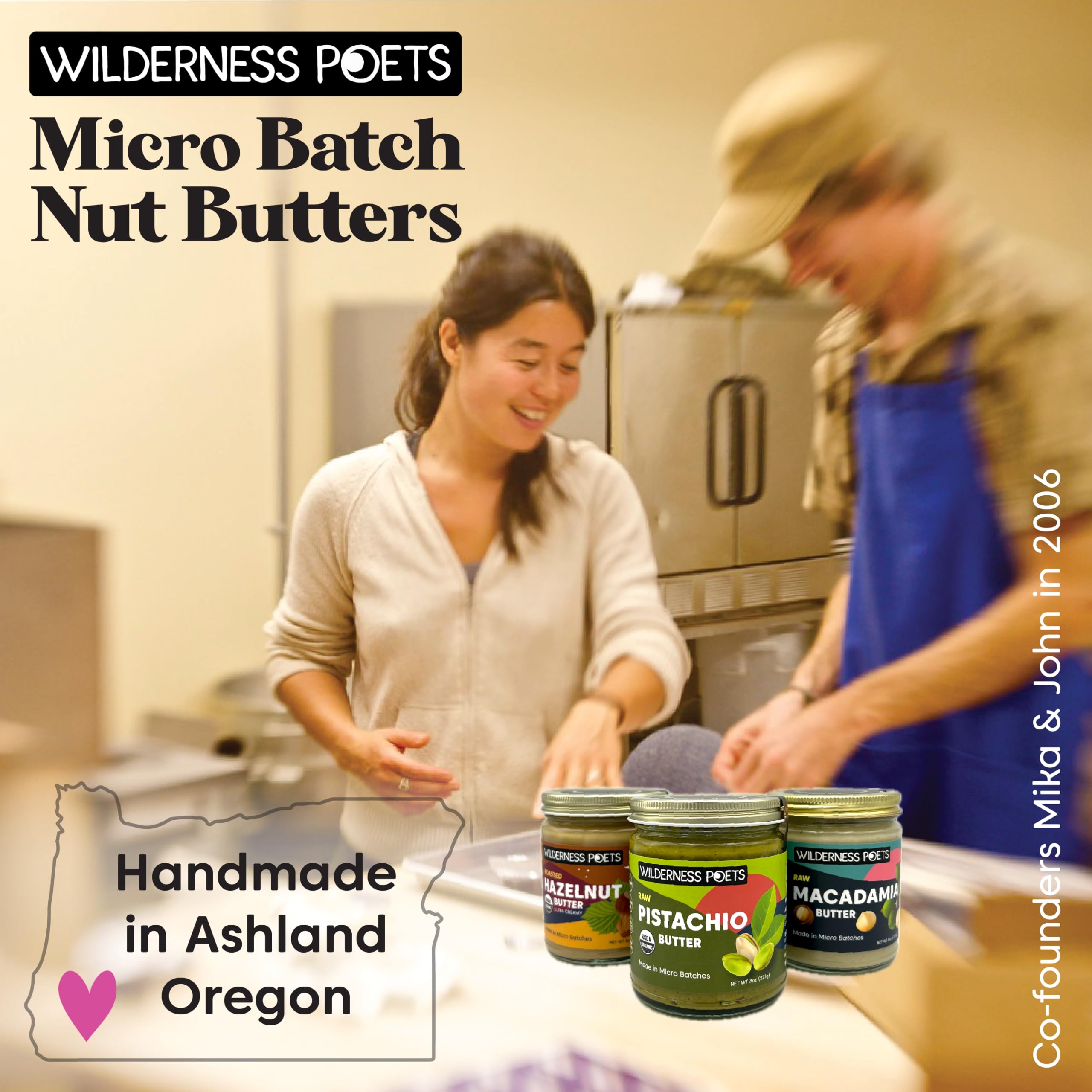 Foto 3 | Manteca De Pistacho Wilderness Poets Organic Raw  Tarro De Vidrio De 240 Ml - Venta Internacional.