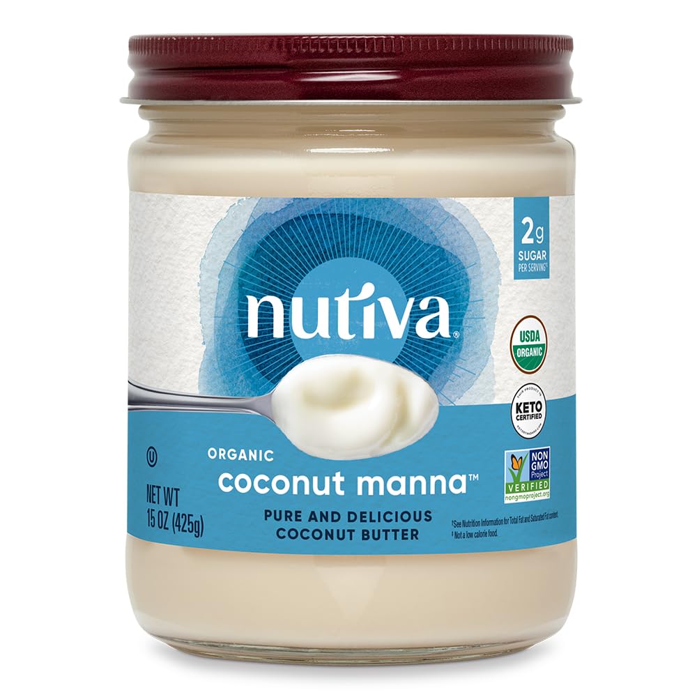 Foto 2 pulgar | Manteca De Coco Nutiva Coconut Manna 443 Ml Orgánica Vegana - Venta Internacional.