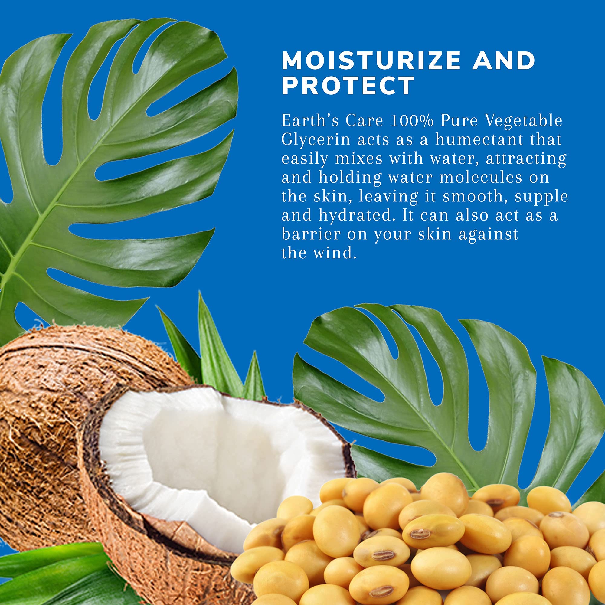 Foto 8 pulgar | Glicerina Vegetal Earth's Care 100% Pura Para La Piel Del Cabello  240 Ml - Venta Internacional.