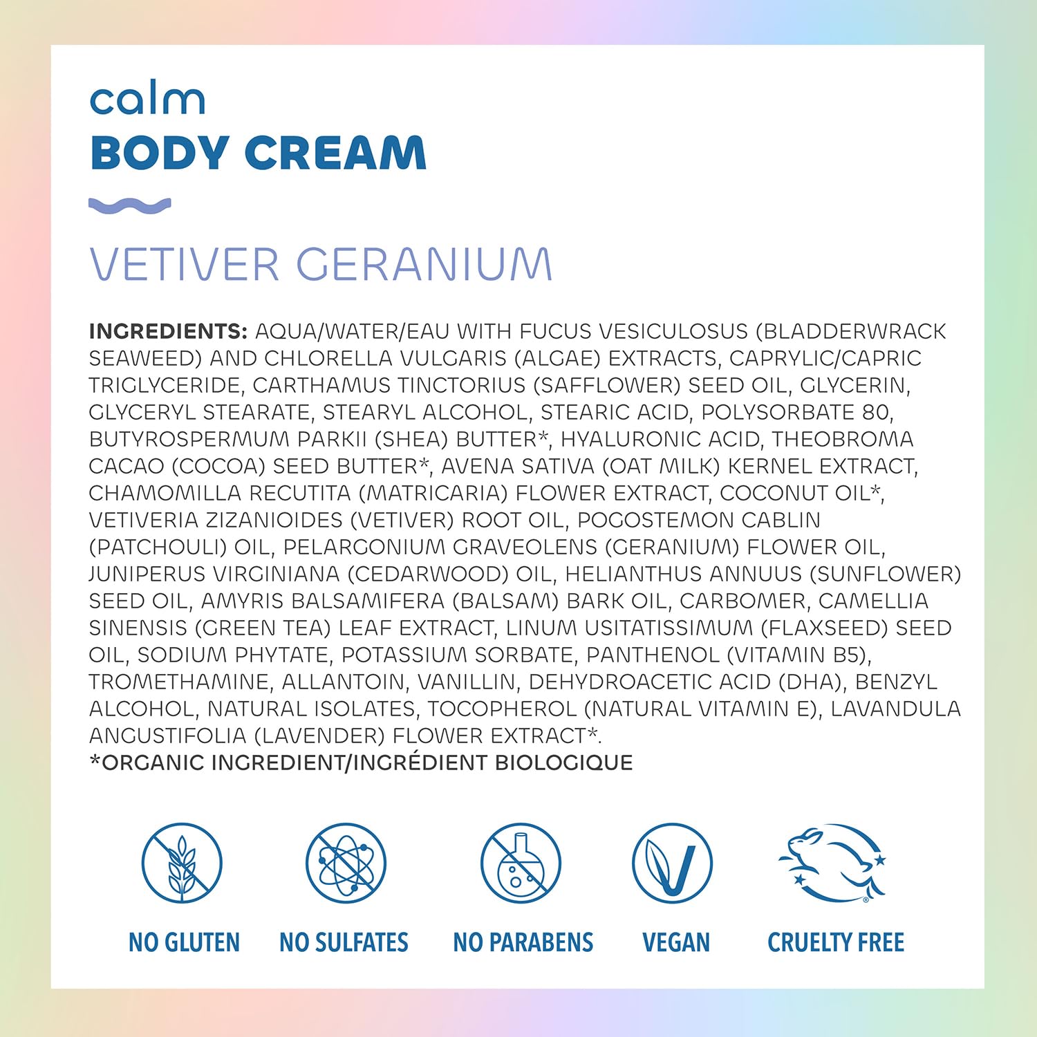 Foto 4 pulgar | Crema Corporal Seaweed Bath Co. Calm Vetiver Geranium 180 Ml - Venta Internacional.