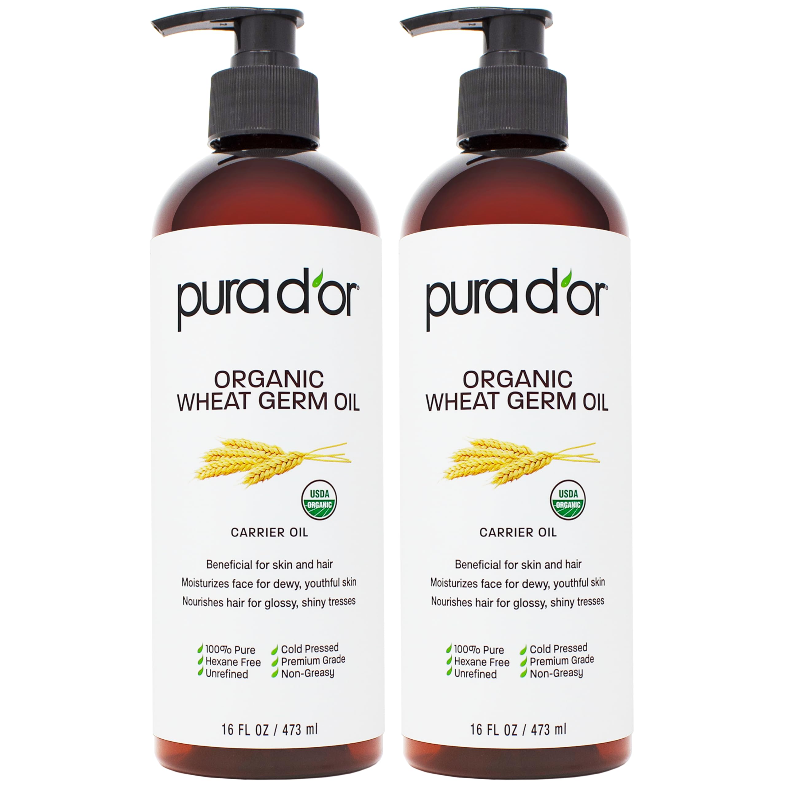 Foto 2 pulgar | Aceite De Germen De Trigo Pura D'or 100% Puro Y Natural 960 Ml X2 - Venta Internacional.