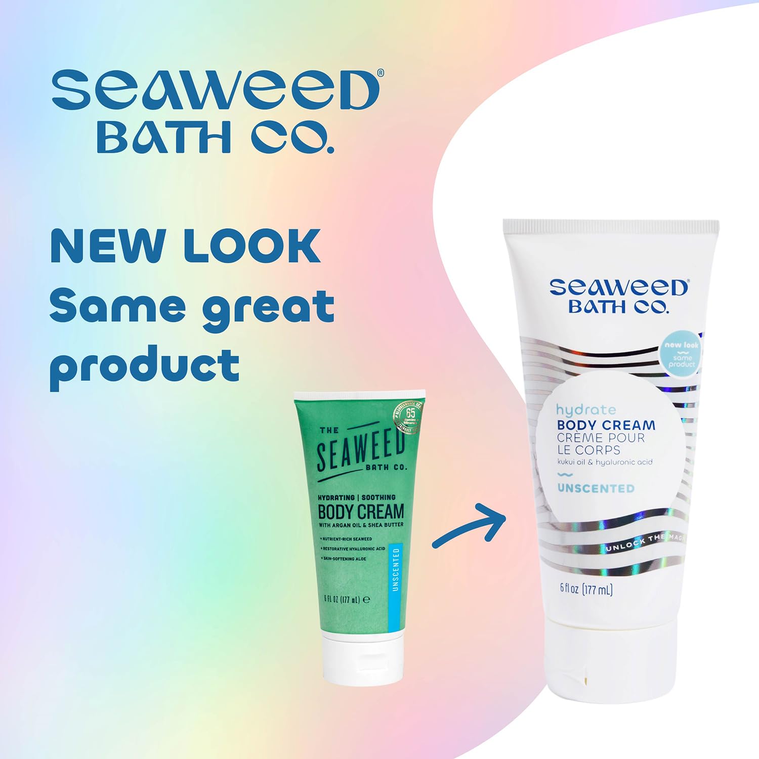 Foto 2 | Crema Corporal Seaweed Bath Co. Hidrata La Piel Seca Sin Perfume  180 Ml - Venta Internacional.