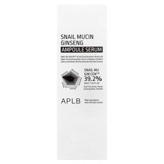 Foto 2 | Serum Aplb Snail Mucin Ginseng Ampolla 40 Ml - Venta Internacional.