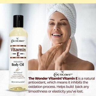 Foto 2 | Aceite Corporal Cococare Antioxidante De Vitamina E Natural 250 Ml - Venta Internacional.