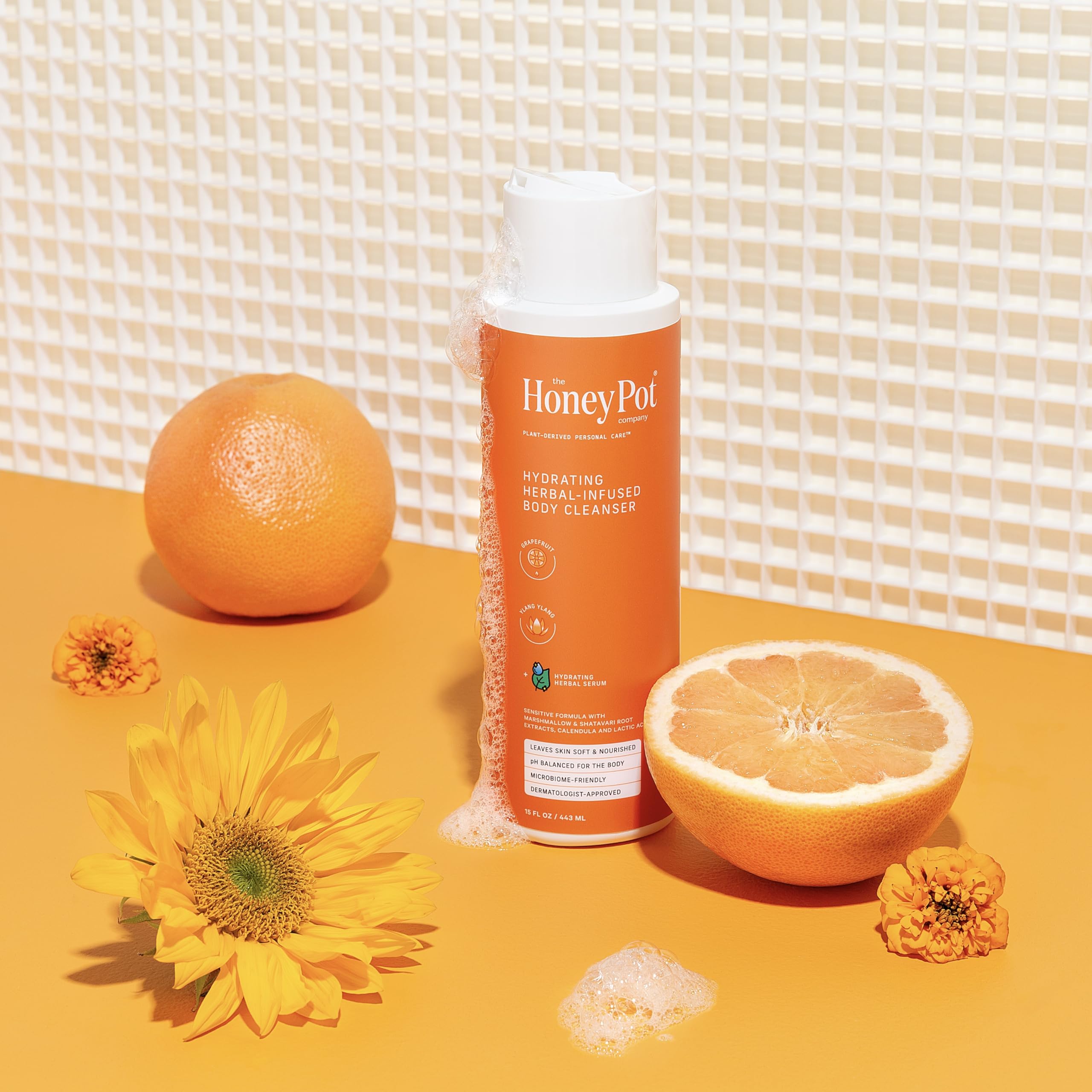 Foto 5 | Gel De Baño The Honey Pot Company  Pomelo  Ylang Ylang  450 Ml - Venta Internacional.