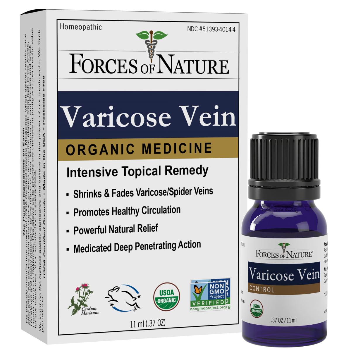 Foto 2 pulgar | Tratamiento De Varices Forces Of Nature  11 Ml  Orgánico - Venta Internacional.