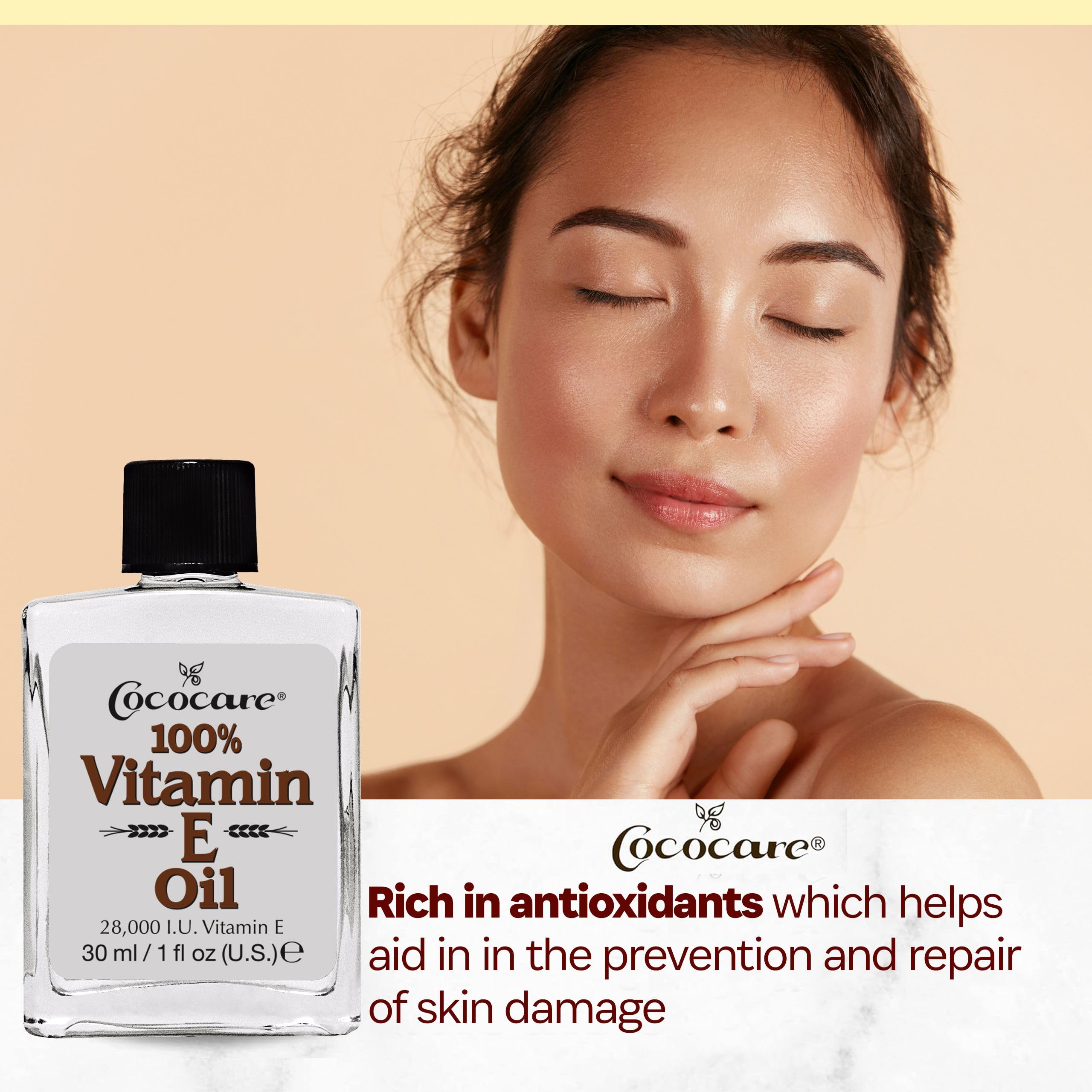 Foto 5 pulgar | Aceite De Vitamina E Cococare Hidratación Máxima 28 Ml Para Piel Seca - Venta Internacional.