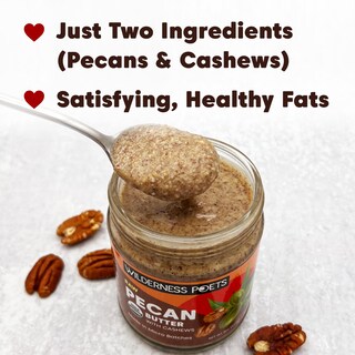 Foto 7 | Frasco De Vidrio Orgánico Crudo De 240 Ml Con Mantequilla De Pecan Wilderness Poets - Venta Internacional.