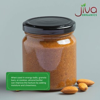 Foto 5 | Mantequilla De Almendras Jiva Organics Raw Sprouted Organic Tarro De 240 Ml - Venta Internacional.