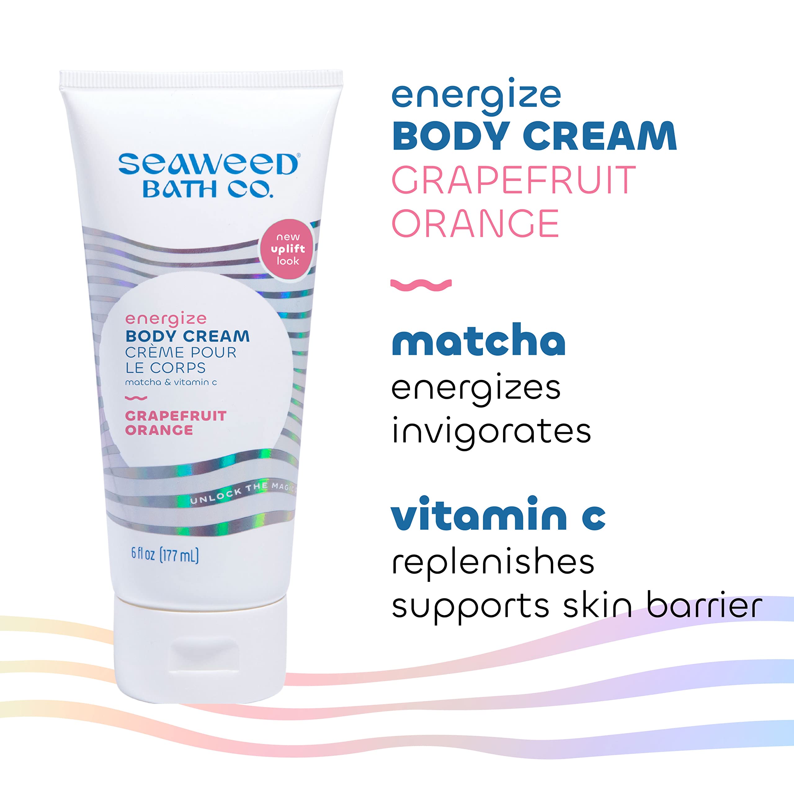 Foto 6 pulgar | Crema Corporal Seaweed Bath Co. Energize  Pomelo Y Naranja  180 Ml - Venta Internacional.