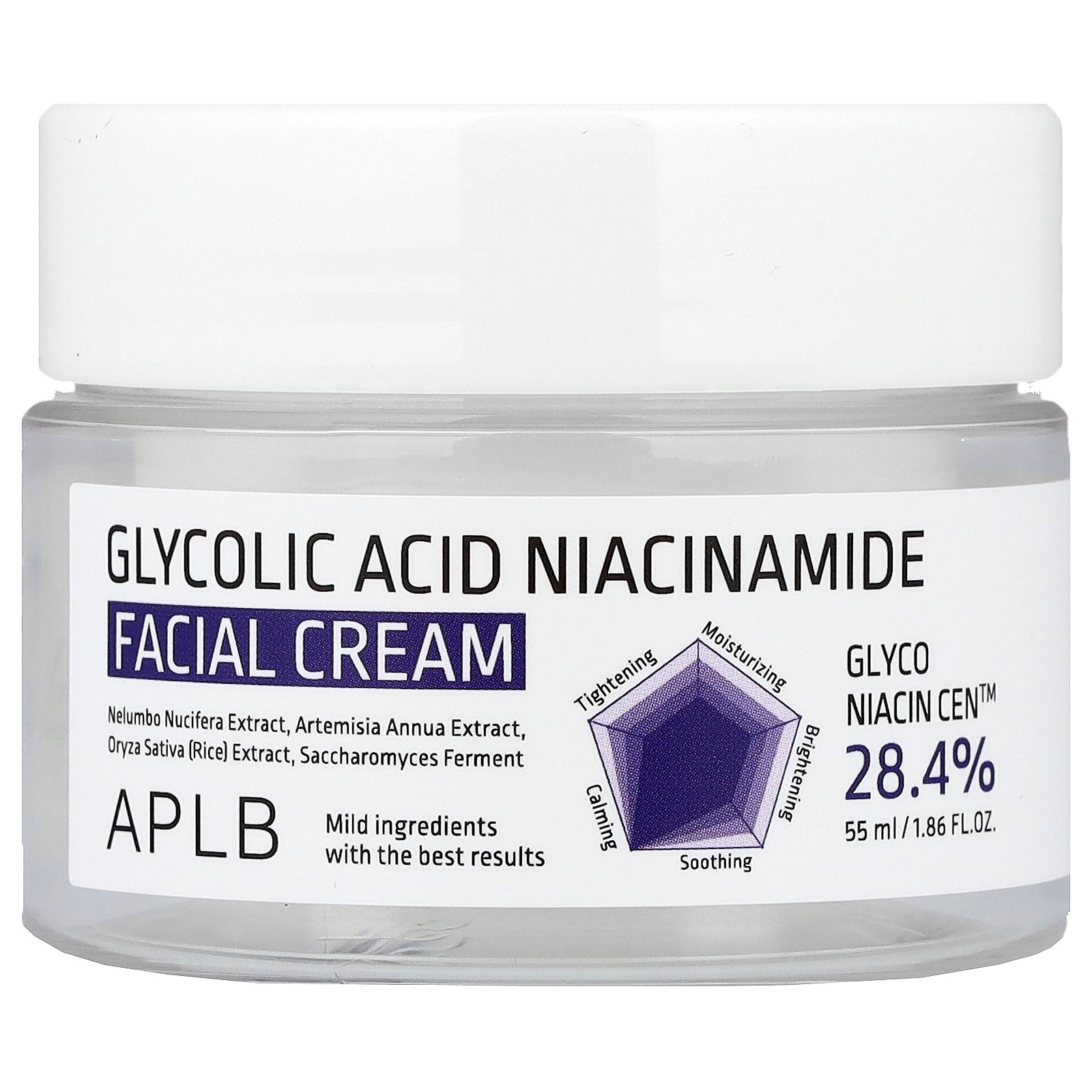 Foto 2 pulgar | Crema Facial Aplb Ácido Glicólico Niacinamida 55 Ml - Venta Internacional.