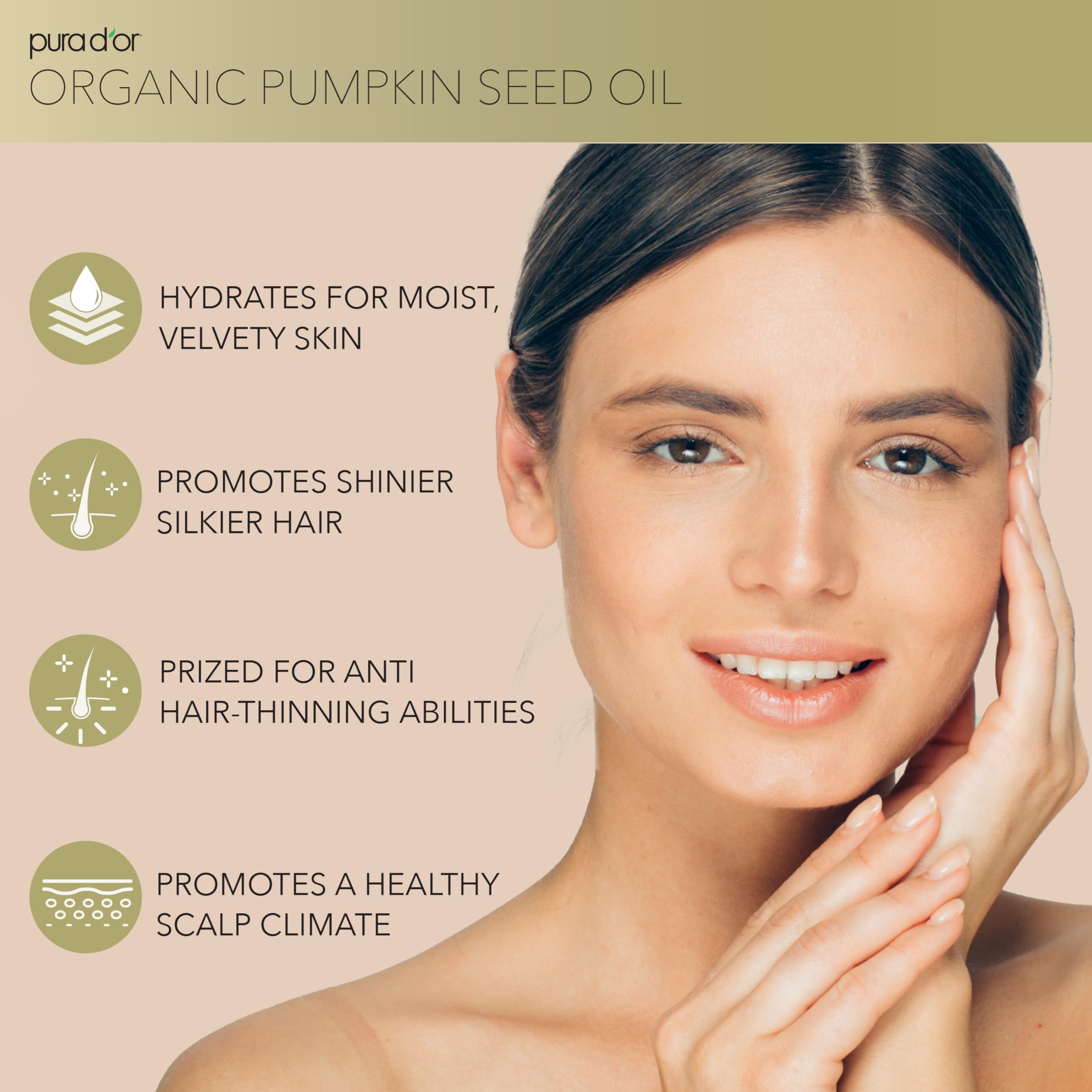 Foto 4 pulgar | Aceite De Semillas De Calabaza Pura D'or 120 Ml 100% Puro Orgánico Usda - Venta Internacional.