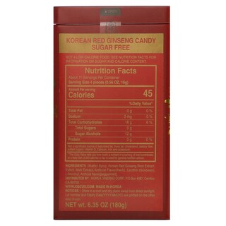 Foto 2 | Ginseng Rojo Coreano Candy Cheongkwanjang Renesse 180 G - Venta Internacional.
