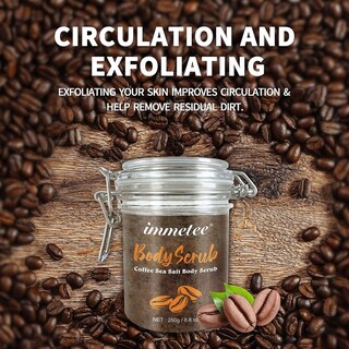 Foto 2 | Coffee Scrub Immetee Smooth Blanco Tierno Y Exfoliante 1 Unidad - Venta Internacional.