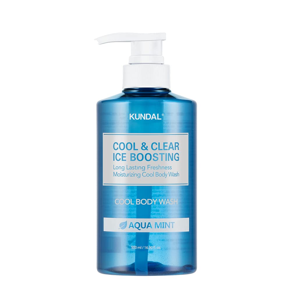 Foto 2 pulgar | Gel De Baño Kundal Cool & Clear Ice Boosting Aqua Mint  500 Ml - Venta Internacional.