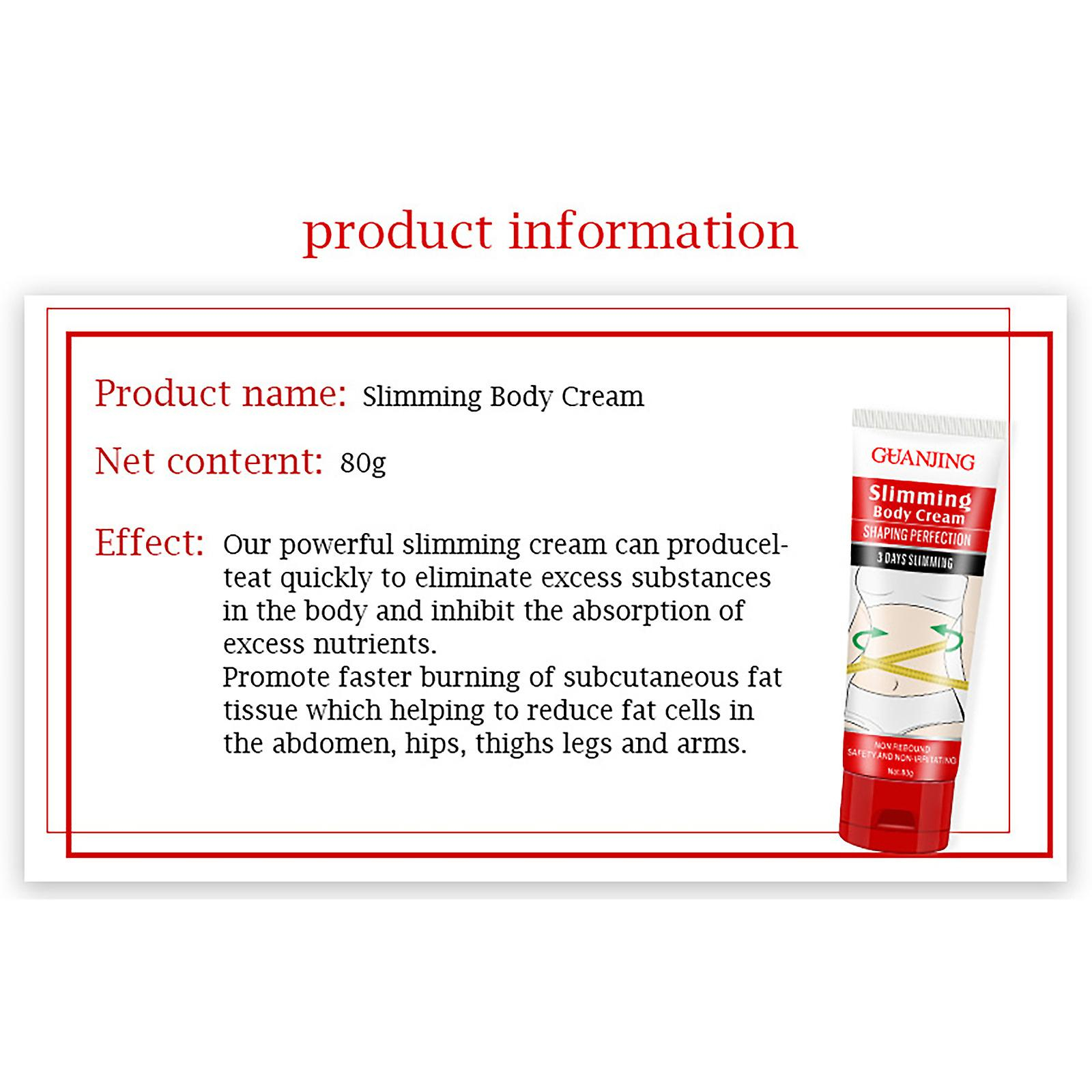 Foto 5 pulgar | Crema Corporal Huoguo S Curve Body Care Hidratante 80g - Venta Internacional.