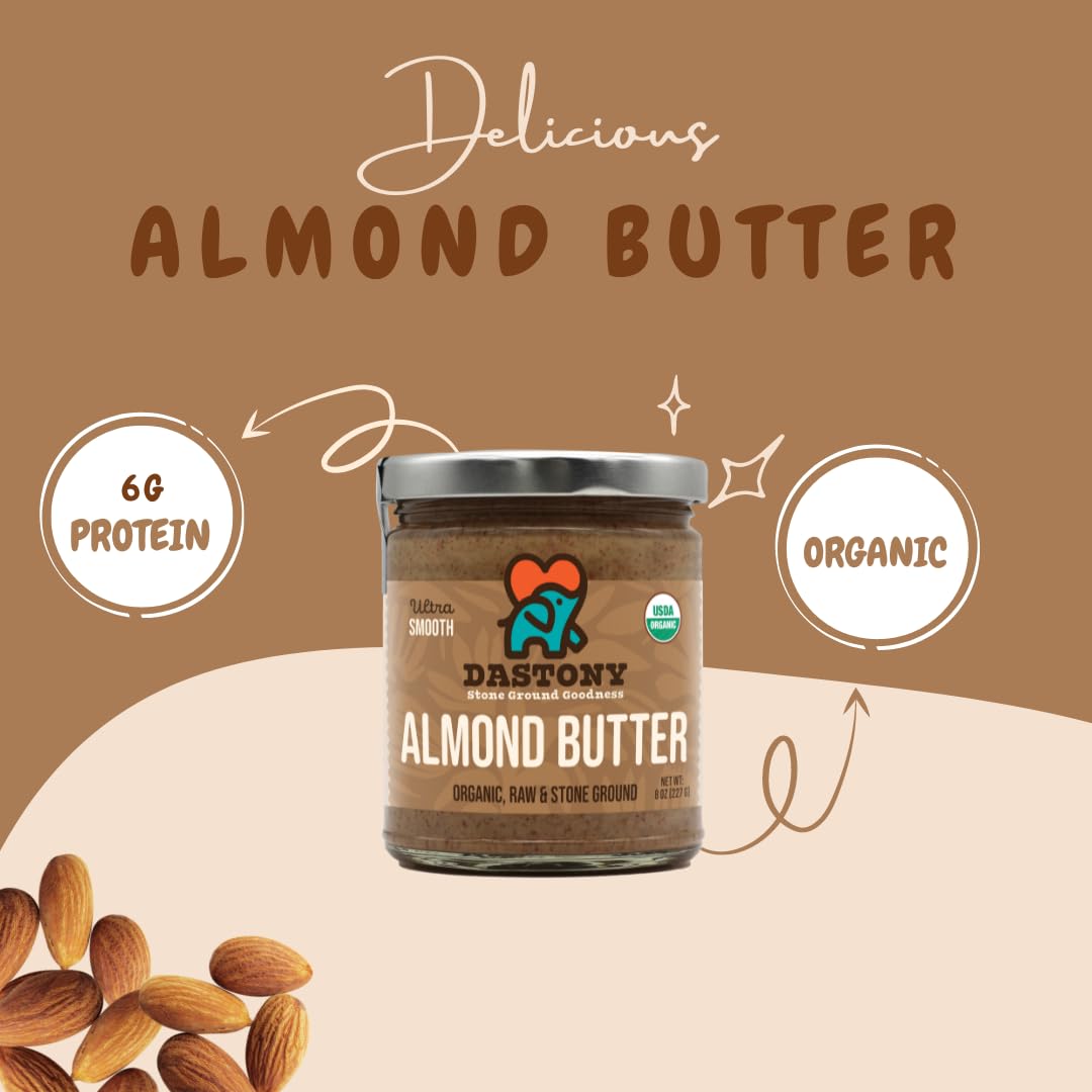 Foto 4 pulgar | Mantequilla De Almendras Dastony Organic Raw  236 Ml  Vegana Paleo Keto - Venta Internacional.