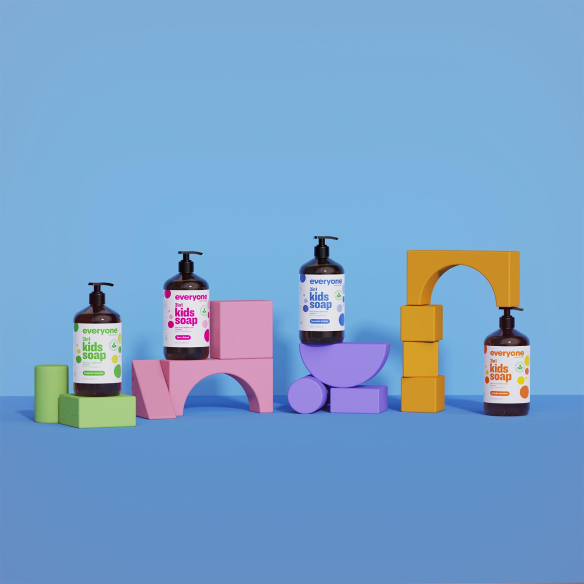 Foto 6 | Jabón  Gel De Baño  Baño De Burbujas Y Champú 3 En 1 Everyone Kids - Venta Internacional.