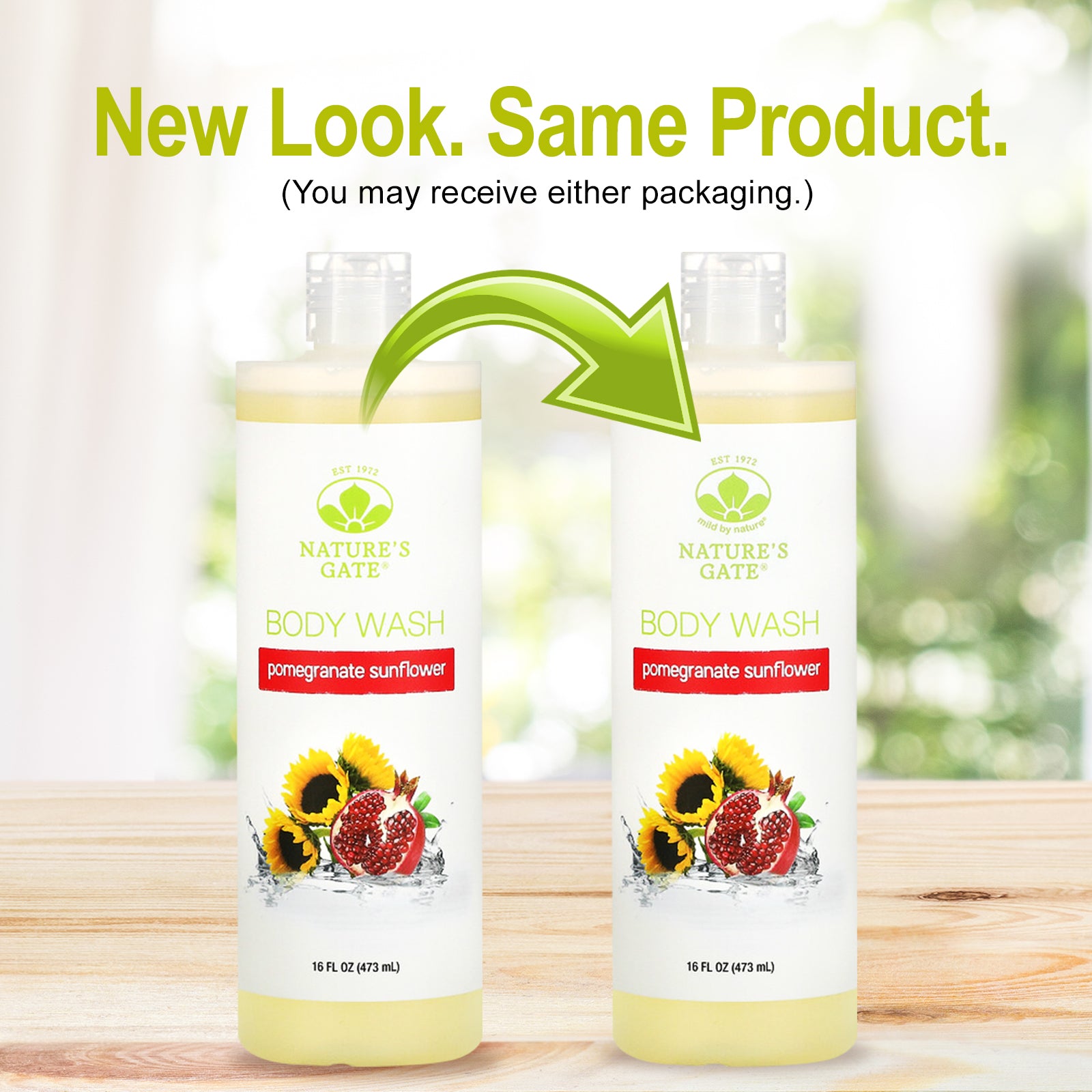 Foto 5 pulgar | Gel De Baño Mild By Nature Con Granada Y Girasol  473 Ml - Venta Internacional.