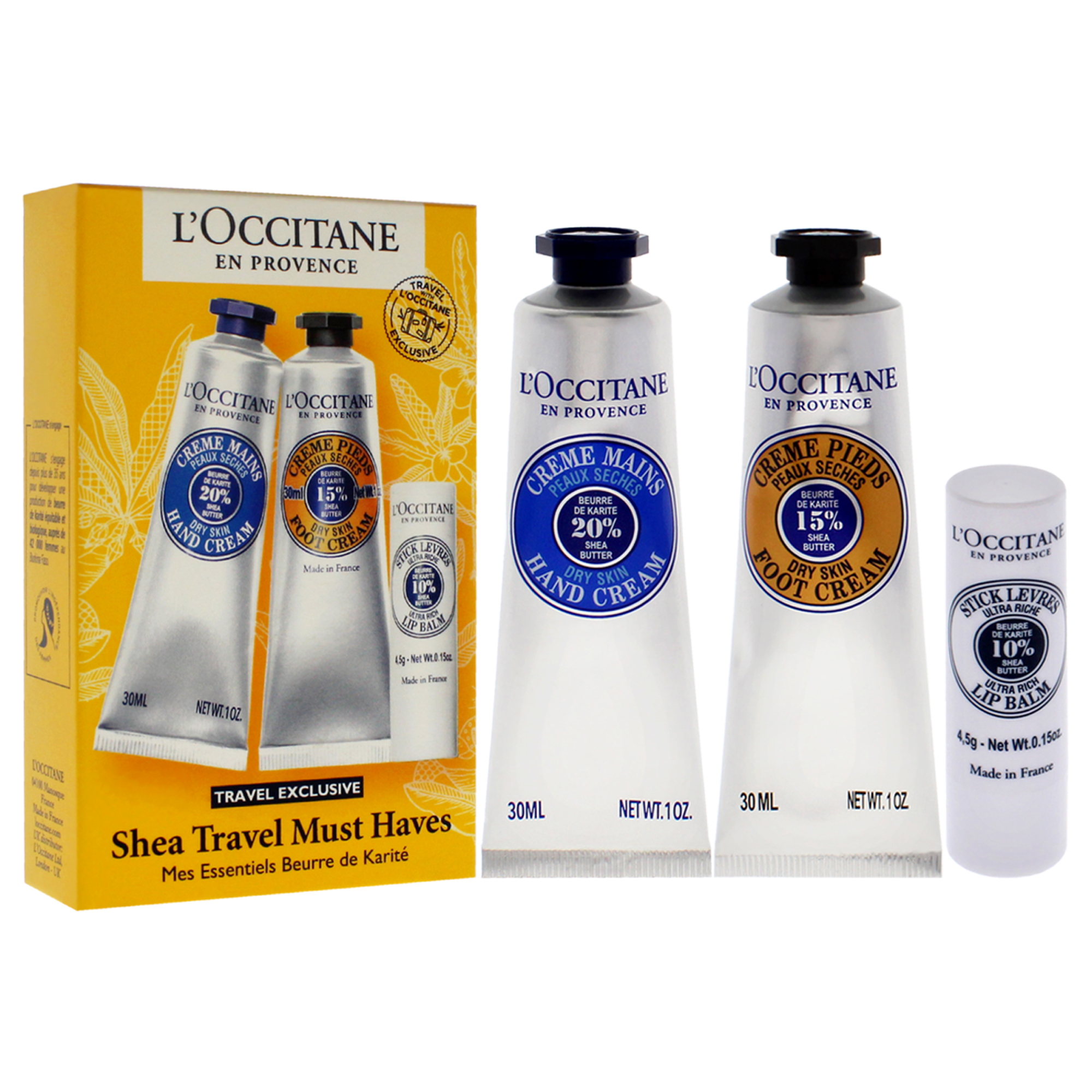 Foto 3 | Set De Cuidado De La Piel Loccitane Shea Butter Travel Must Haves  3 Piezas - Venta Internacional.
