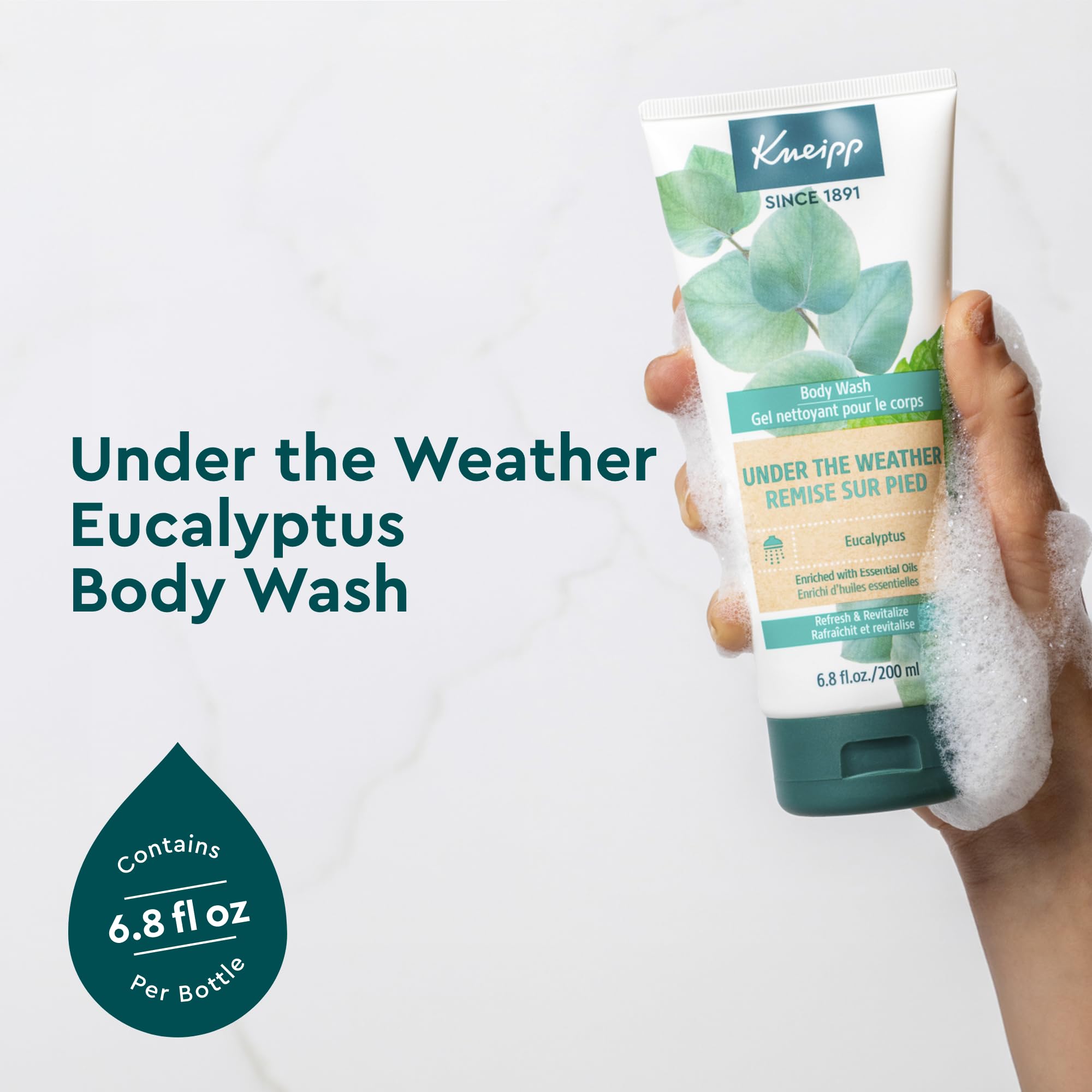 Foto 3 pulgar | Gel De Baño Kneipp Under The Weather  Eucalipto  200 Ml  Vegano - Venta Internacional.