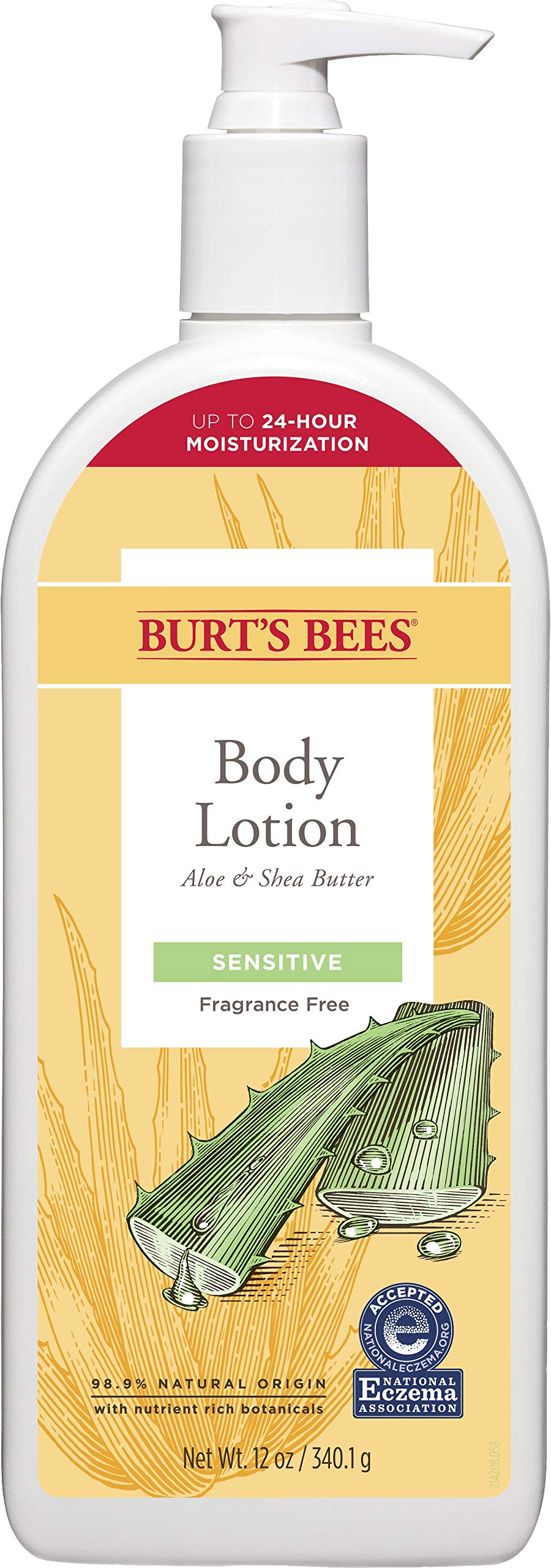 Foto 2 pulgar | Loción Corporal Burt's Bees Para Pieles Sensibles Con Aloe Y Karité  360 Ml - Venta Internacional.