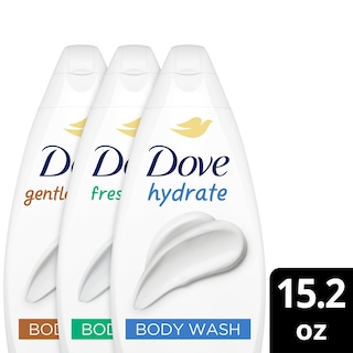 Foto 3 | Gel De Baño Dove Variety Hydrate Paquete De 3 Unidades Fresh Care 450 Ml - Venta Internacional.