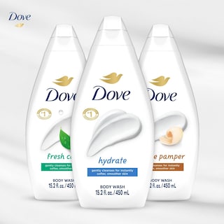 Foto 6 | Gel De Baño Dove Variety Hydrate Paquete De 3 Unidades Fresh Care 450 Ml - Venta Internacional.