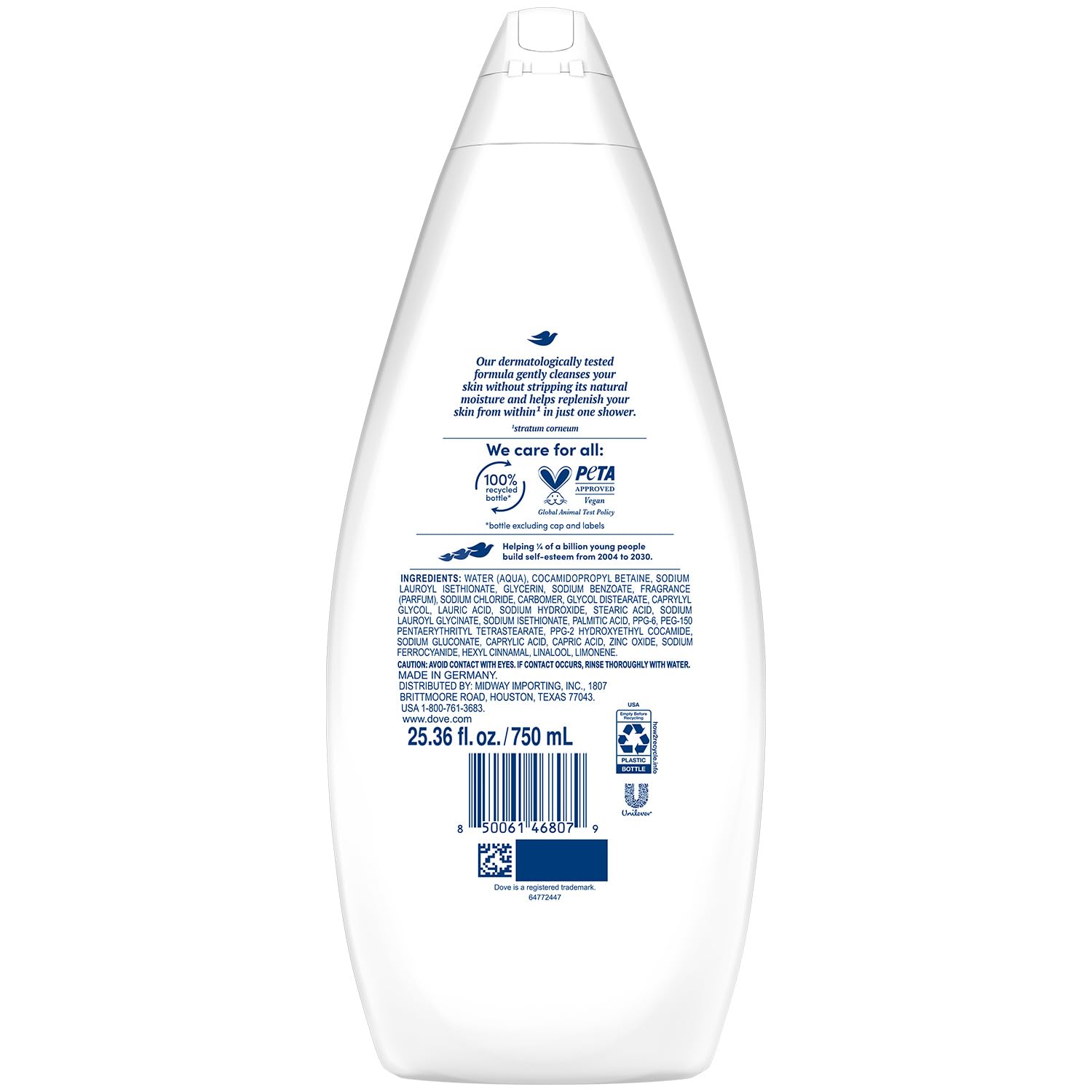 Foto 3 pulgar | Gel De Baño Dove Hydrate Hidratante  750 Ml  Paquete De 4 - Venta Internacional.