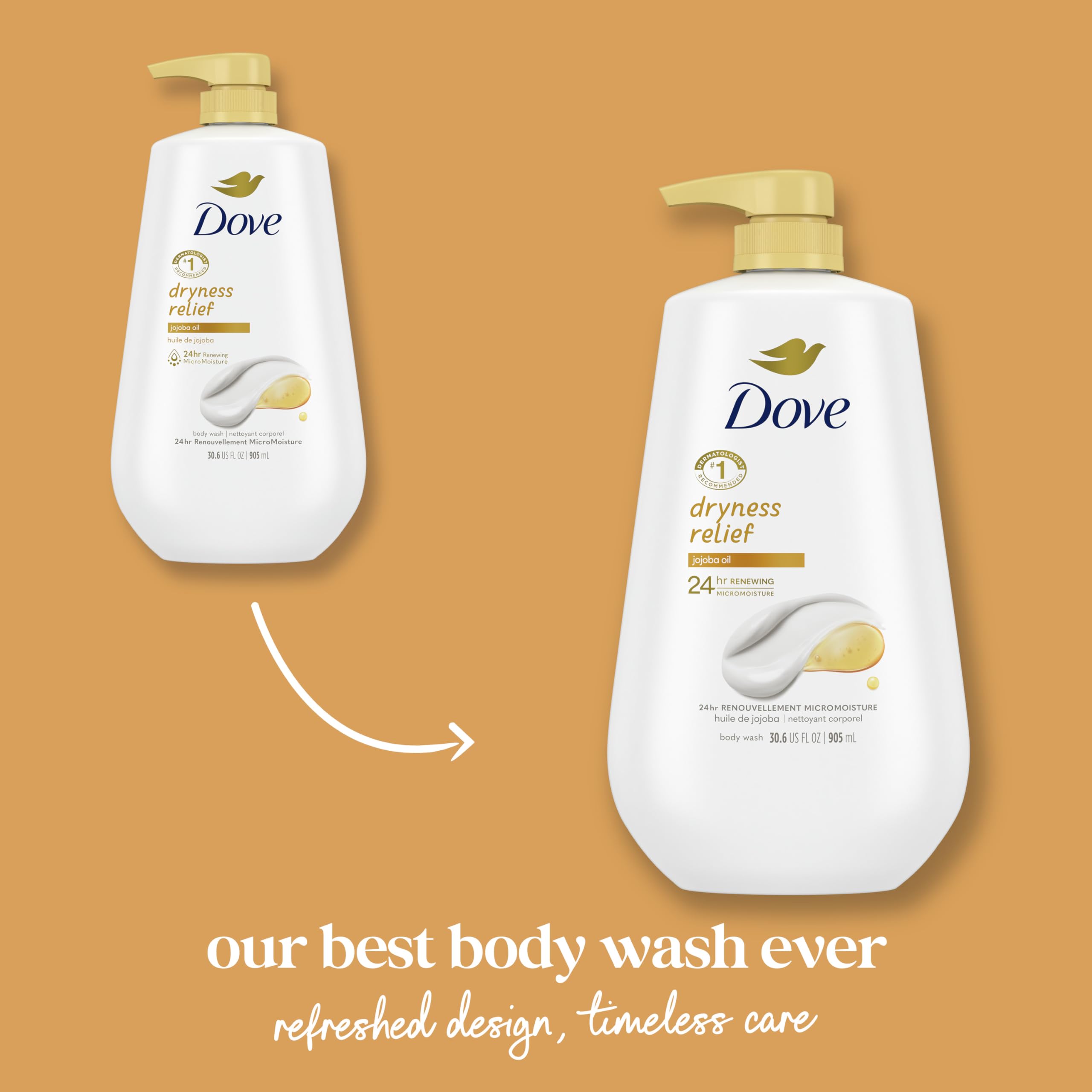 Foto 4 pulgar | Gel De Baño Dove Dryness Relief Con Aceite De Jojoba  900 Ml - Venta Internacional.