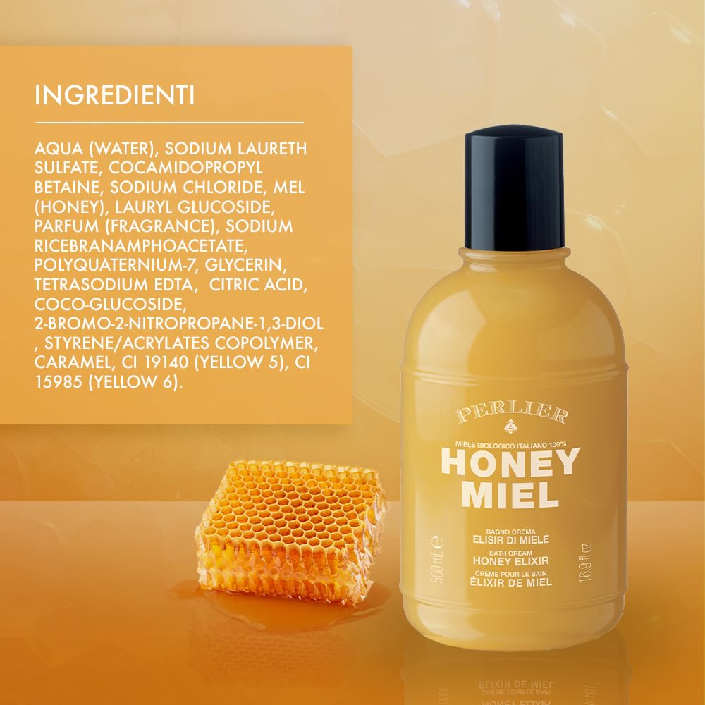 Foto 4 pulgar | Crema De Baño Perlier Honey Elixir 500 Ml Con Miel De Acacia - Venta Internacional.