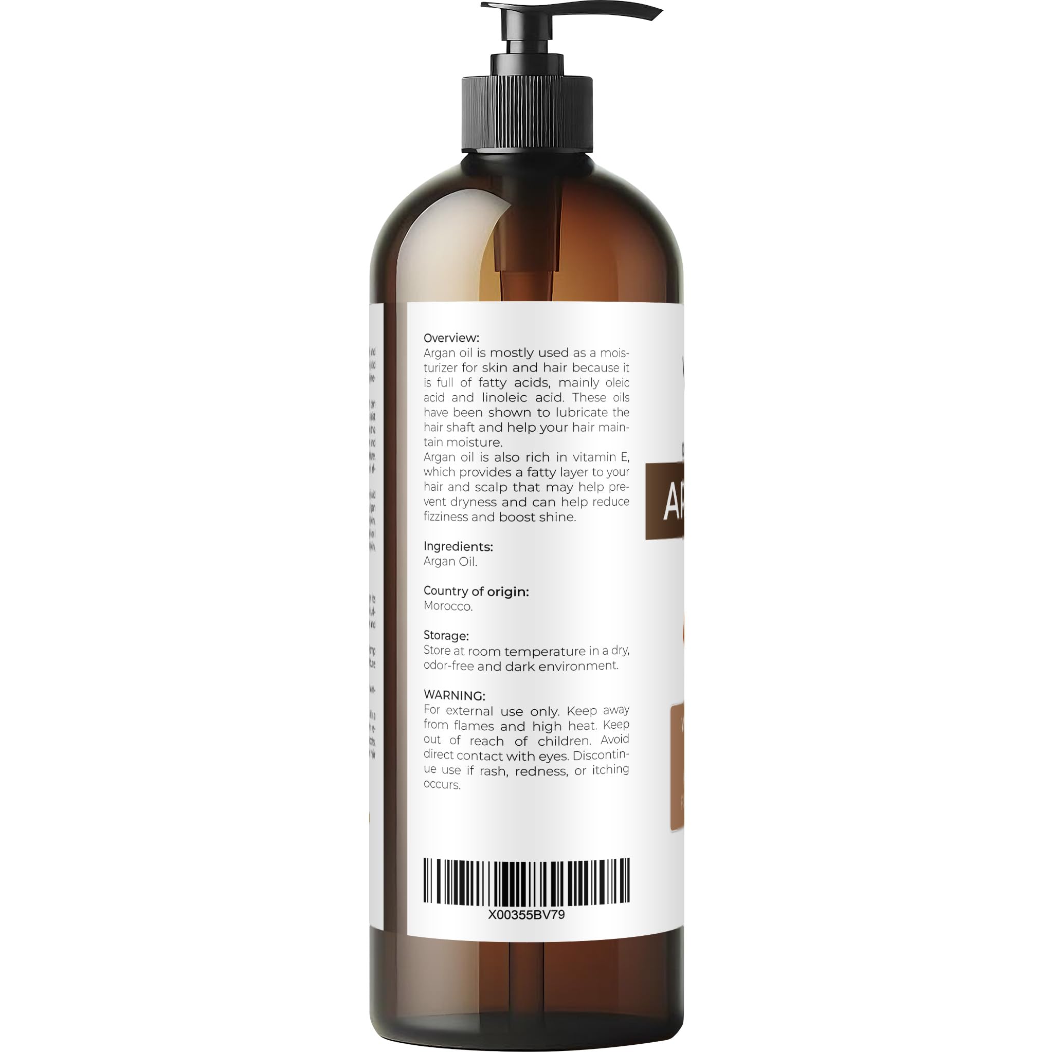 Foto 5 pulgar | Aceite Corporal Velona  Aceite De Argán  473 Ml  Aceite De Marruecos  Cuidado Del Cabello Y La Piel - Venta Internaci