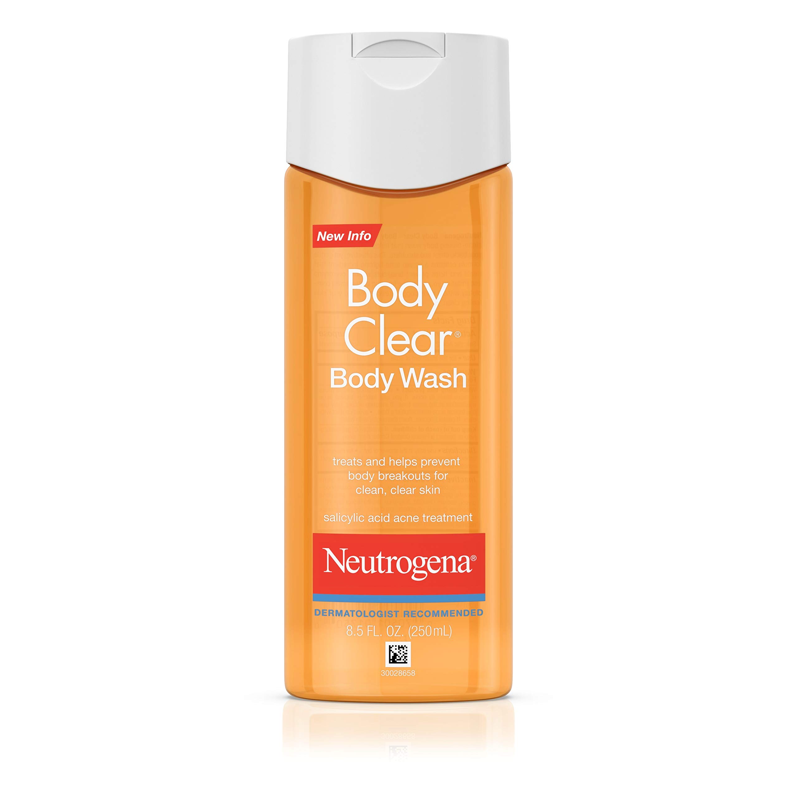 Foto 2 pulgar | Gel De Baño Neutrogena Body Clear 250 Ml Con Ácido Salicílico - Venta Internacional.