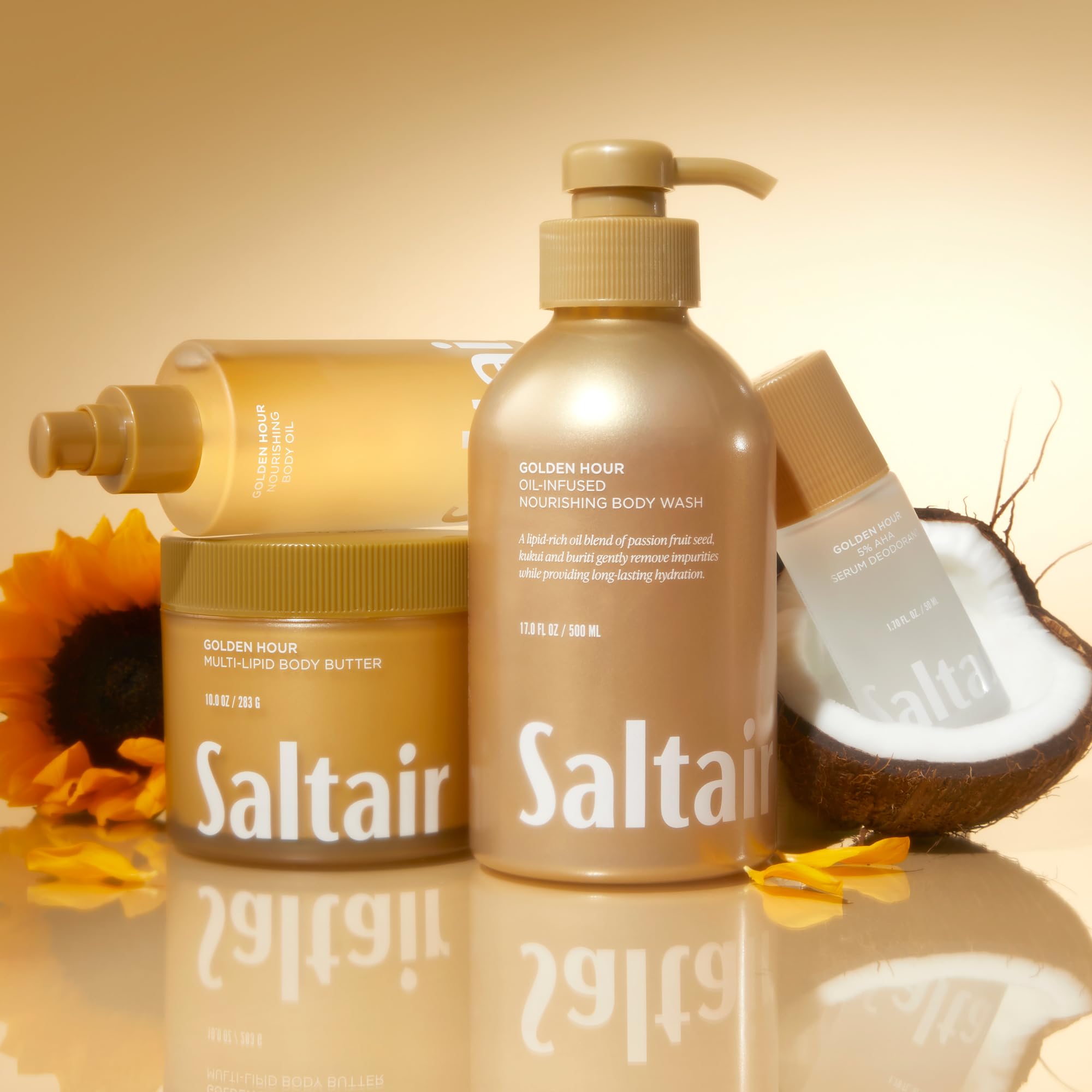 Foto 7 | Manteca Corporal Saltair Multi-lipid Golden Hour En Tarro De 300 Ml - Venta Internacional.