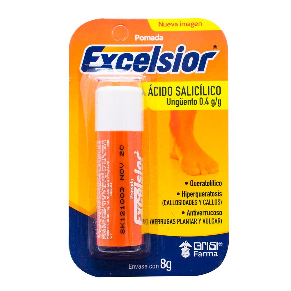 Foto 2 pulgar | Ungüento Excelsior Ácido Salicílico 8 gr