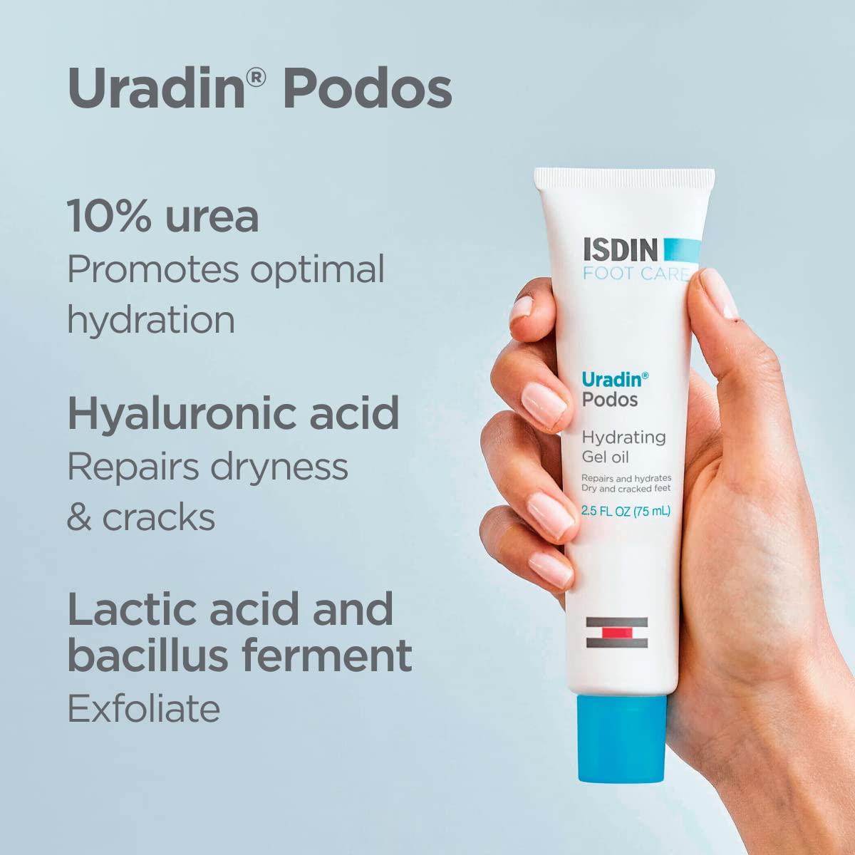 Foto 7 pulgar | Crema para Cuidado de Pies Isdin Uradin Podos en Gel 75 ml con 10% Urea - Venta Internacional